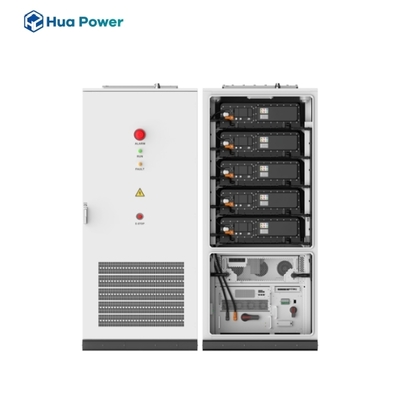 Buen precio Hua Power B2B Carga EV de fábrica propia con almacenamiento Fuera de la red de energía 110kW 233kWh gabinete de almacenamiento de energía en línea